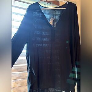 NEW Sheer Long Sleeve Blouse
